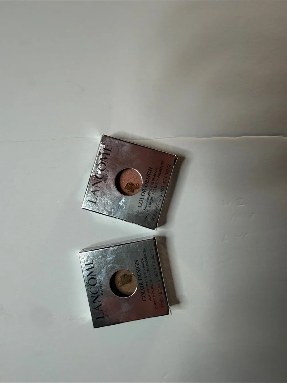 Lancome Color Design High Pigment Eyeshadow - Bronzed Magnesium and Kitten Heel